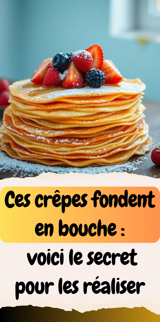 Ces crêpes fondent en bouche : voici le secret pour les réaliser