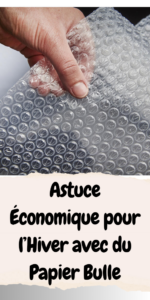 Astuce Économique pour l’Hiver avec du Papier Bulle