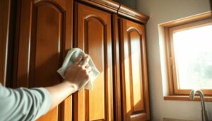 nettoyer vos portes de placards en bois