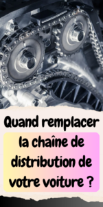 chaîne de distribution de votre voiture