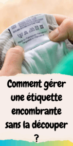 Comment gérer une étiquette encombrante sans la découper ?