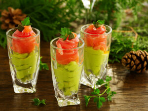 Mousse à l’avocat et au saumon fumé