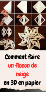 fabriquer de magnifiques flocons de neige en 3D
