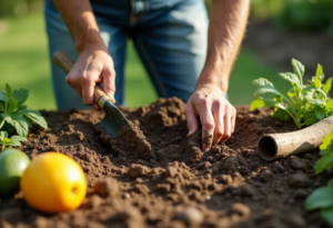 superposer des matériaux pour créer un sol fertile