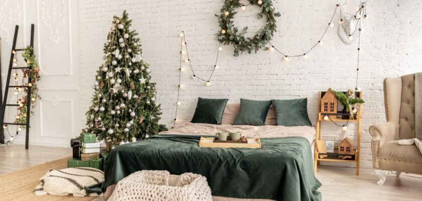 5 astuces pour une chambre à coucher pleine d’esprit de Noël