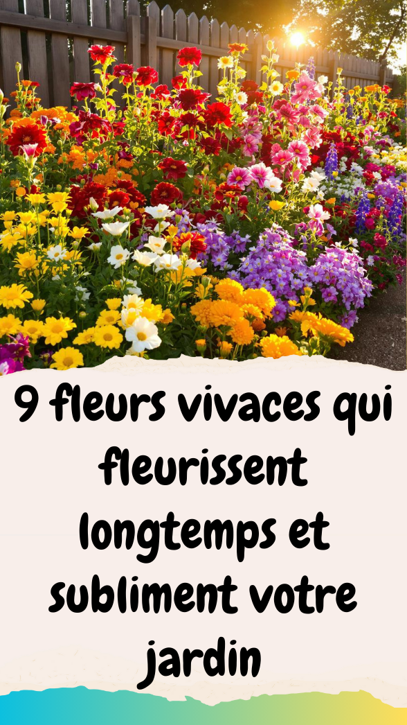 9 fleurs vivaces qui fleurissent longtemps et subliment votre jardin
