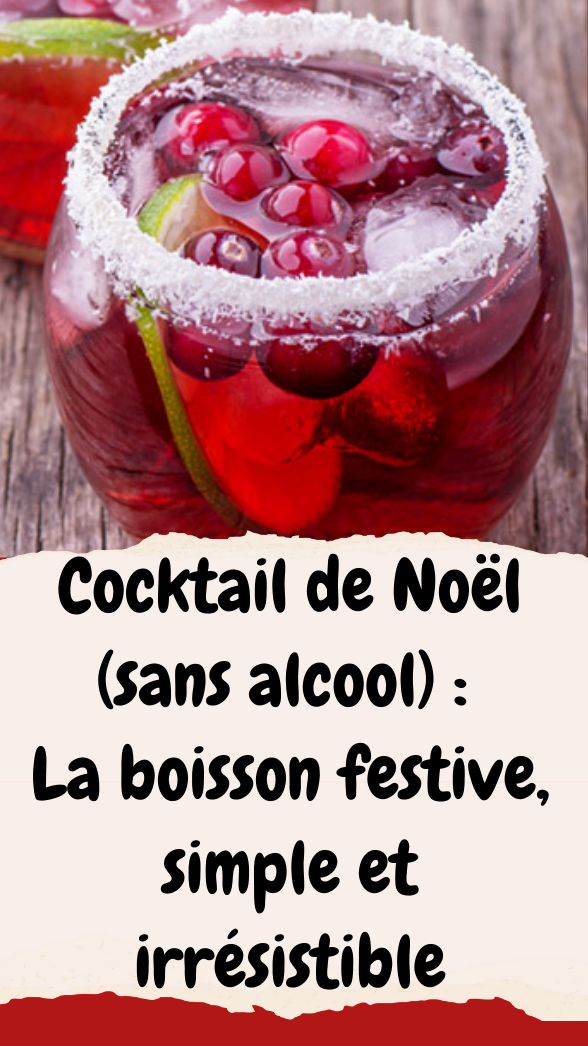 Cocktail de Noël (sans alcool)