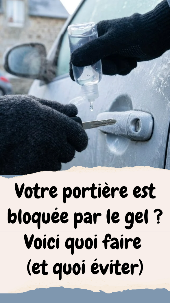 Votre portière est bloquée par le gel Voici quoi faire (et quoi éviter)
