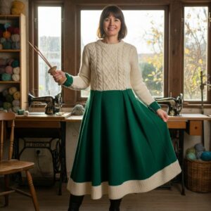 Découvrez comment transformer deux vieux pulls en laine en une robe unique, chaleureuse et écoresponsable grâce à un projet couture simple.