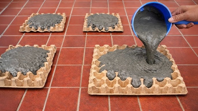 DIY Déco : Comment transformer une simple boîte d'œufs en un objet design en ciment