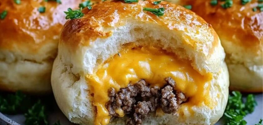 Petites bombes cheeseburger ail parmesan