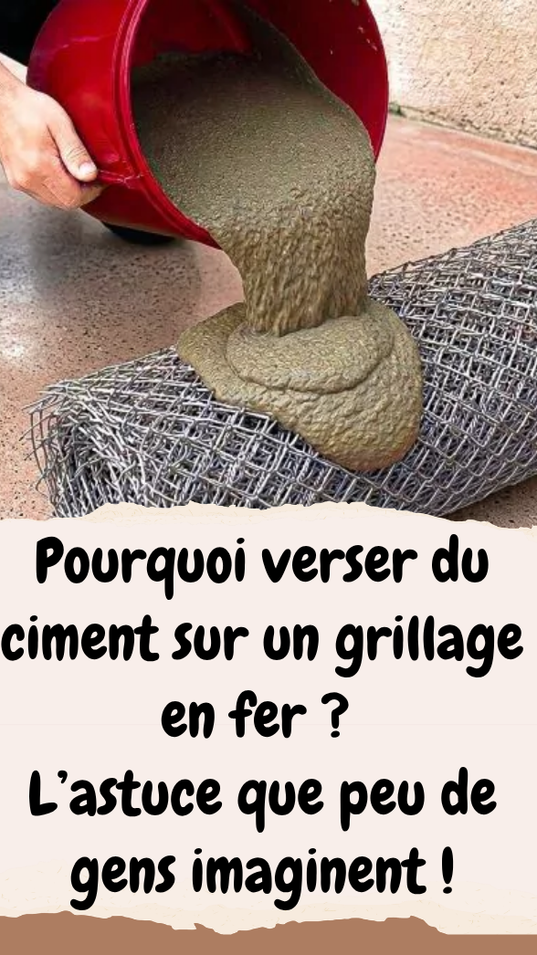 Bricolage ciment et grillage