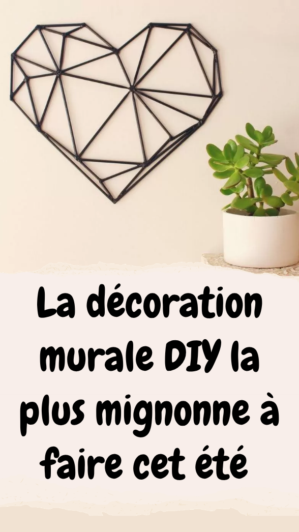 DIY - Geometric Heart [Wall Art]