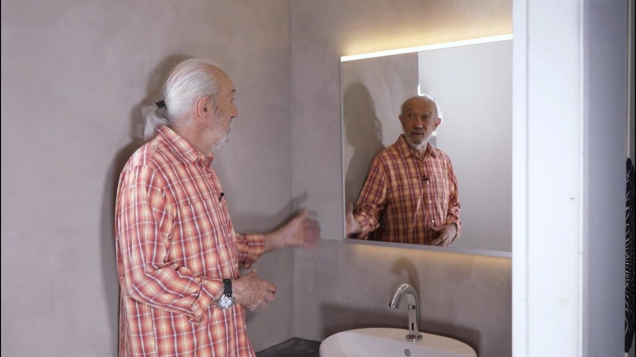 Appliquer du béton ciré sur un mur et un plan lavabo - Tuto bricolage avec Robert