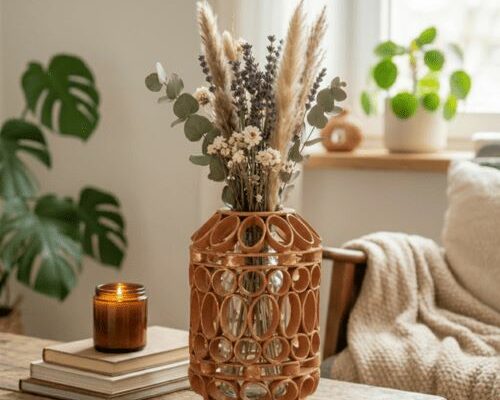 Comment recycler les rouleaux de papier toilette pour créer un vase et décorer votre maison