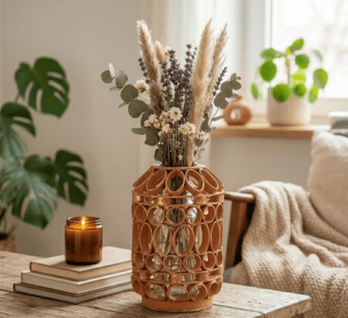 Comment recycler les rouleaux de papier toilette pour créer un vase et décorer votre maison