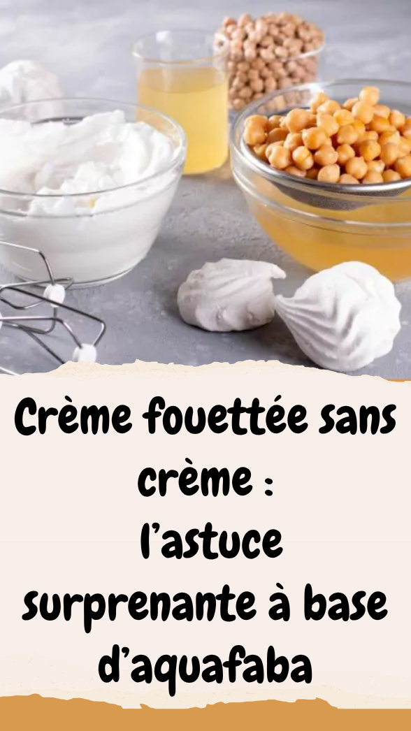 Crème fouettée sans crème