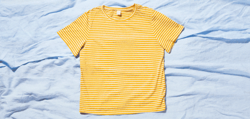 plier t-shirt valise