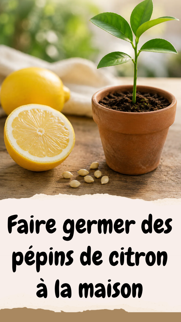 Faire germer des pépins de citron à la maison