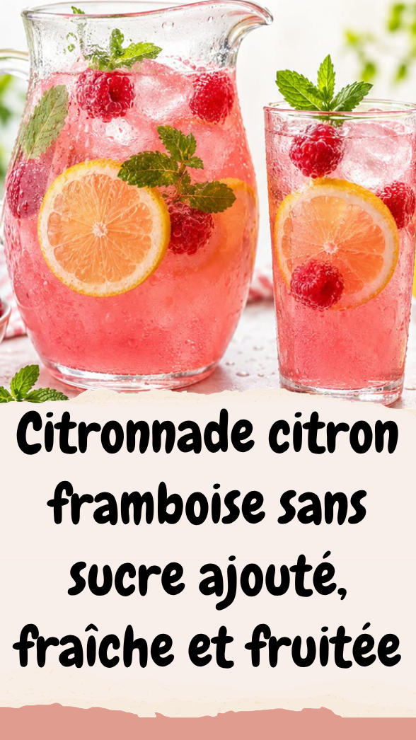 Citronnade citron framboise