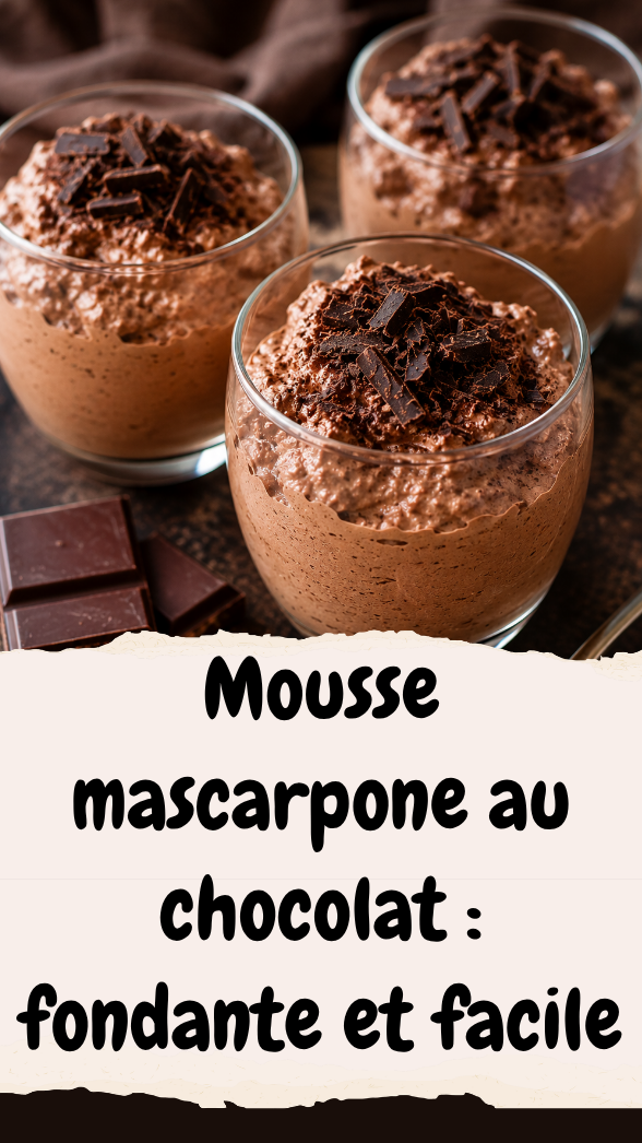 Mousse mascarpone au chocolat