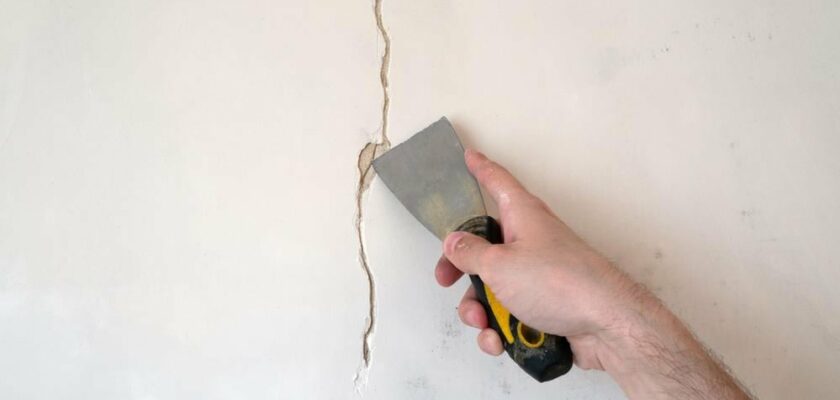 réparer une fissure sur le mur