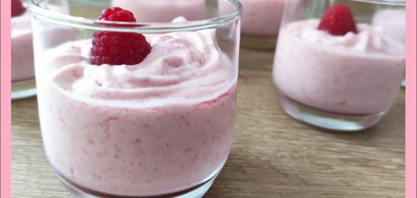 mousse aux framboises au mascarpone