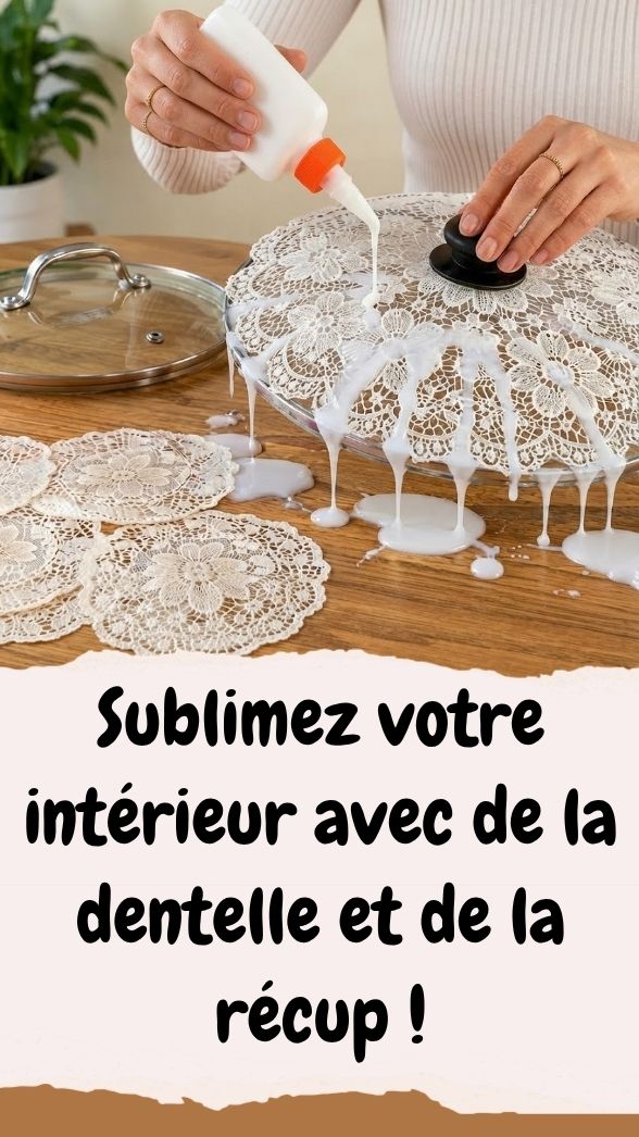 déco récup dentelle