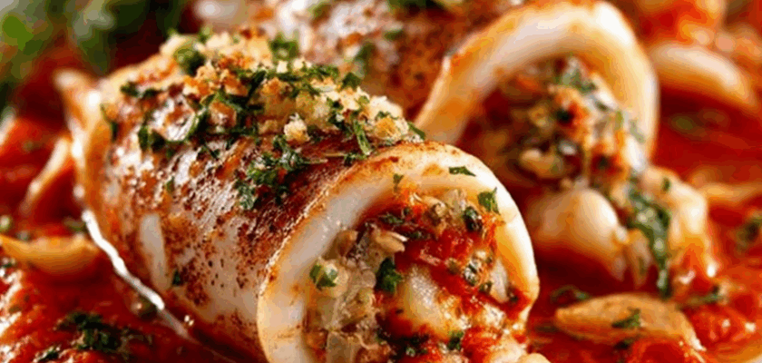 Calamars farcis faits maison :