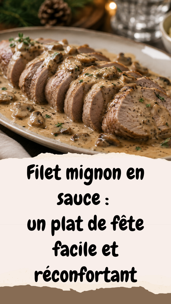 Filet mignon en sauce un plat de fête facile et réconfortant