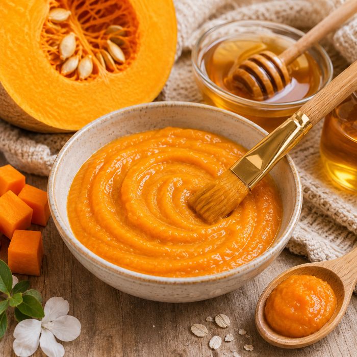 Masque hydratant à la citrouille et au miel
