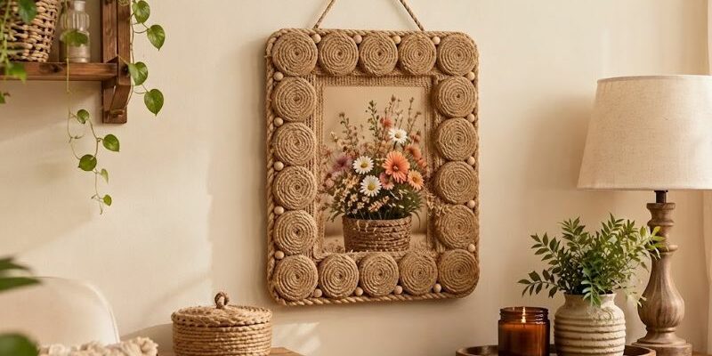 Décoration corde jute