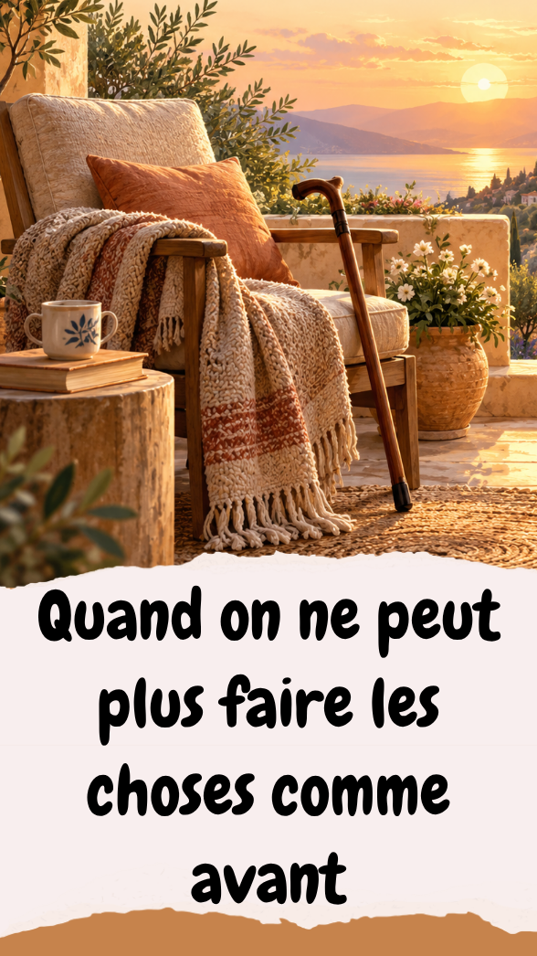 Quand on ne peut plus faire les choses comme avant