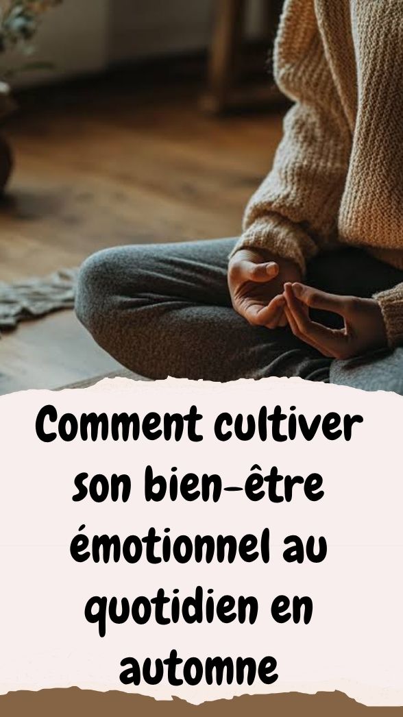 Bien-être émotionnel automne