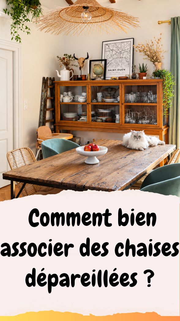 Associer chaises dépareillées