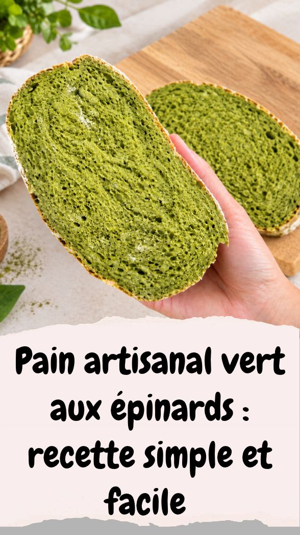 Pain artisanal épinards