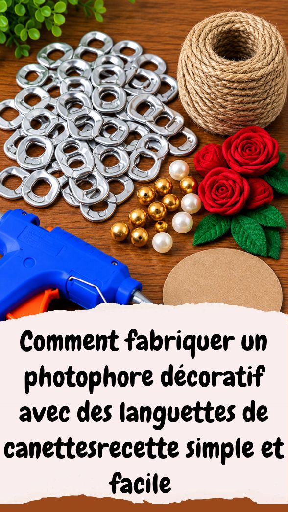 DIY photophore languettes de canettes