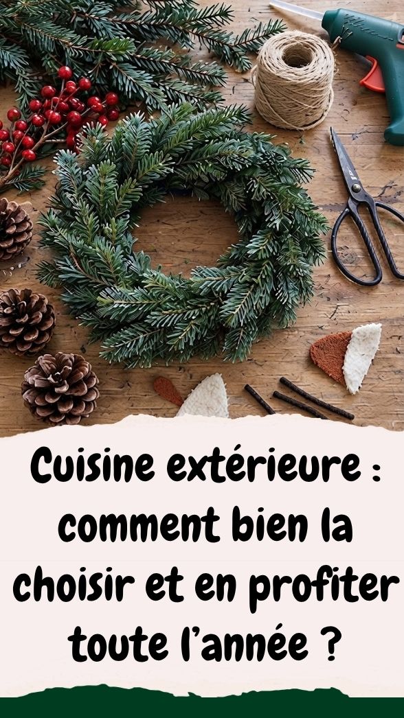 Couronne de porte renard de Noël