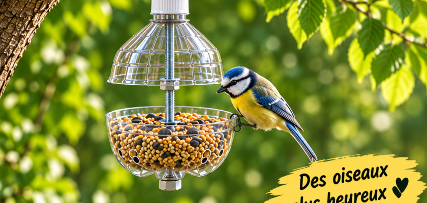 Une mangeoire pour oiseaux