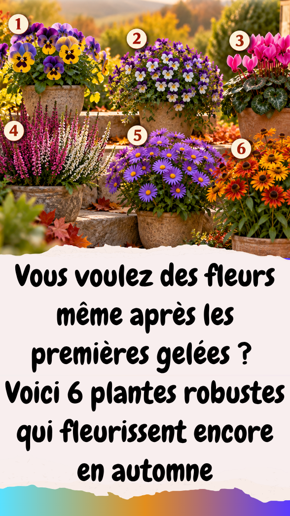 6 plantes robustes qui fleurissent encore en automne