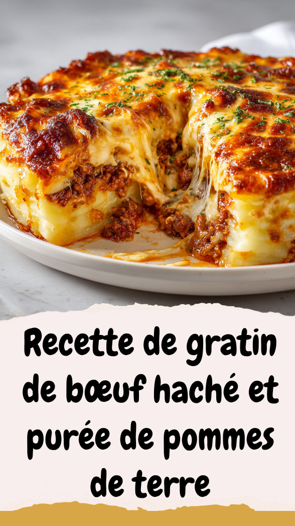Recette de gratin de bœuf haché et purée de pommes de terre