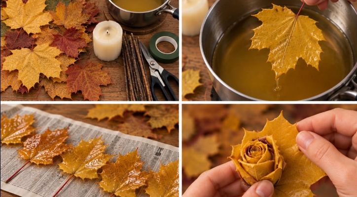 Fleurs en pommes de pin