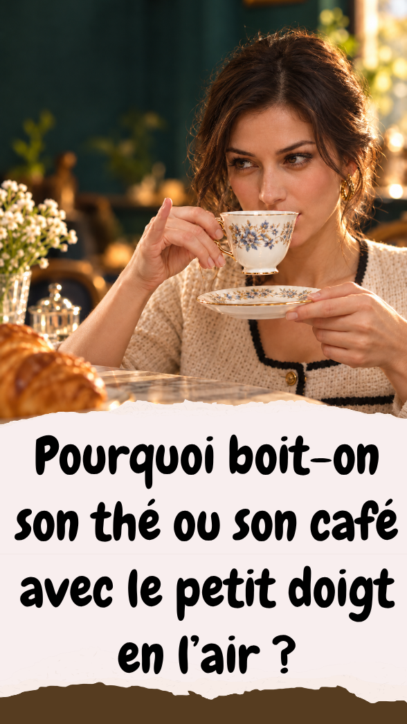 Pourquoi boit-on son thé ou son café avec le petit doigt en l’air