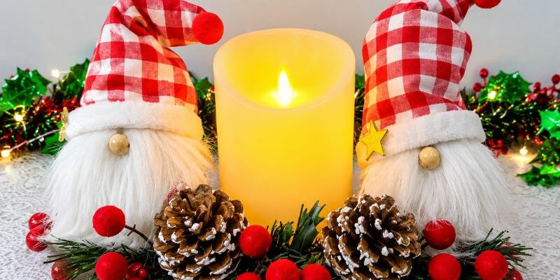 centre de table de Noël