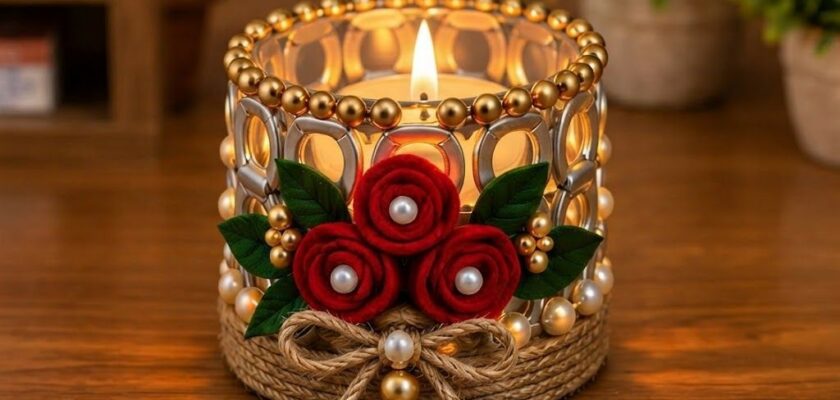 DIY photophore languettes de canettes