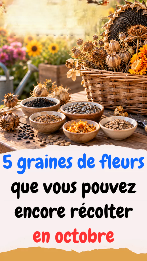 5 graines de fleurs que vous pouvez encore récolter en octobre