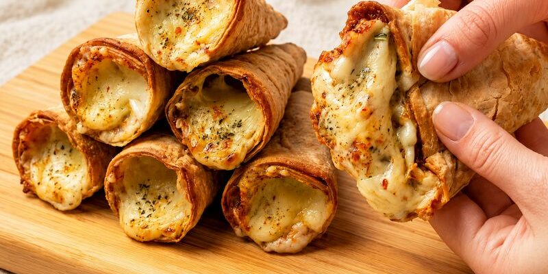 Cônes de tortillas farcis