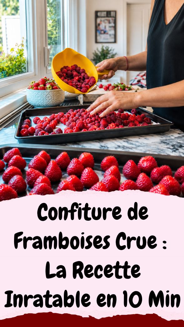 Recette Confiture de Framboises Crue à Congeler : Tuto Express