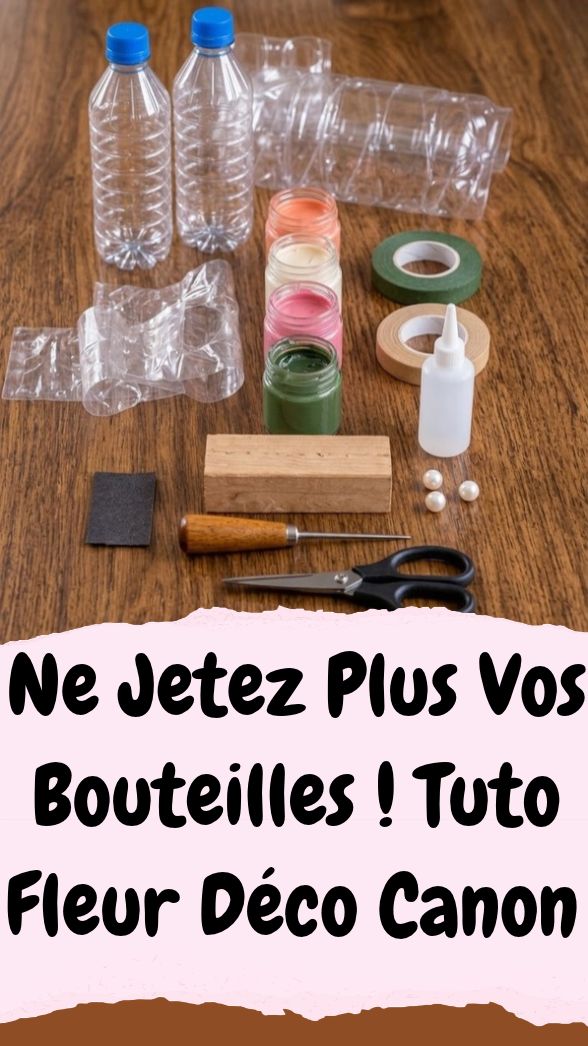 Dahlias En Bouteille Plastique : Tuto Déco Recyclage Facile