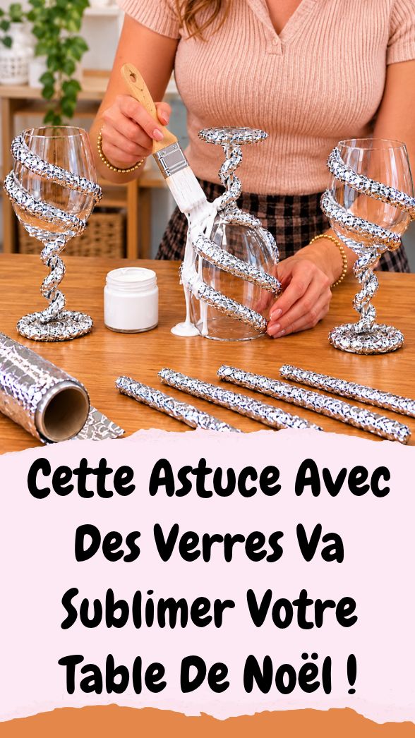 Décoration De Noël Lumineuse Avec Un Verre Et De L'Aluminium !